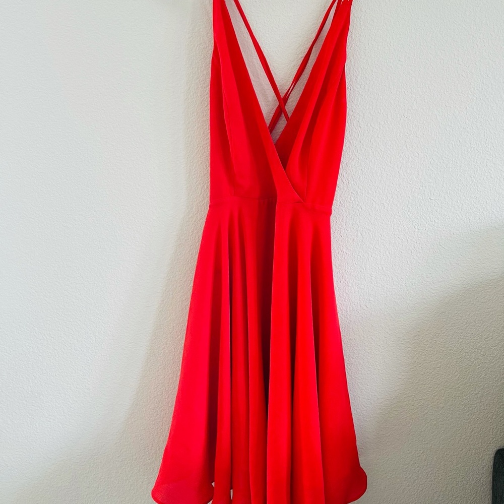 Cross body mini dress